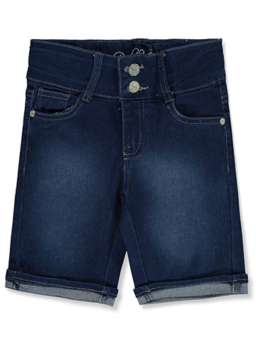 Real Love Girls' Super Stretch Denim Bermuda Shorts - CookiesKids.com