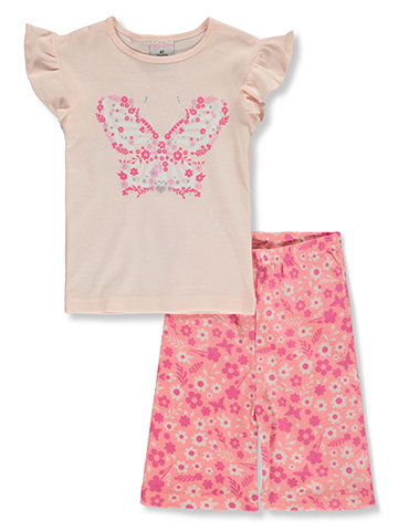 Mon Petit Girls' 2-Piece Pajamas Pajamas Set - CookiesKids.com