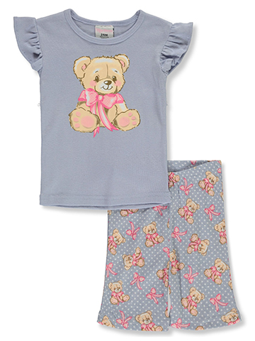 Mon Petit Baby Girls' 2-Piece Bear Pajamas Set - CookiesKids.com