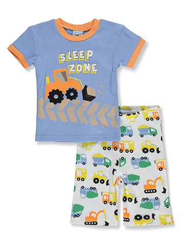 Mon Petit Boys' 2-Piece Construction Pajamas Set - CookiesKids.com