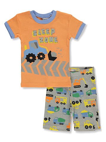 Mon Petit Baby Boys' 2-Piece Construction Pajamas Set - CookiesKids.com