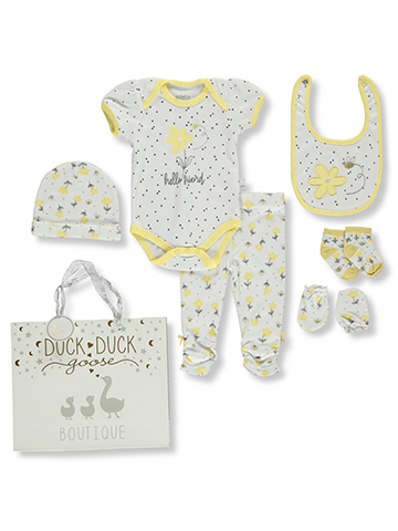 Duck Duck Goose Baby Girls' 8-Piece Layette Gift Set - CookiesKids.com