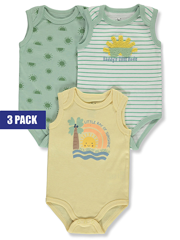 Millie & Miles Baby Boys' 3-Pack Bodysuits - CookiesKids.com