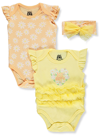 Millie & Miles Baby Girls' 3-Piece Tutu Bodysuit Set Outfit - CookiesKids.com