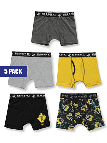 Beverly Hills Polo Club Boys' 5-Pack Gamer Boxer Briefs - CookiesKids.com