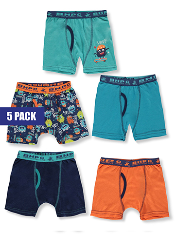 Beverly Hills Polo Club Boys' 5-Pack Boxer Briefs Underwear - CookiesKids.com