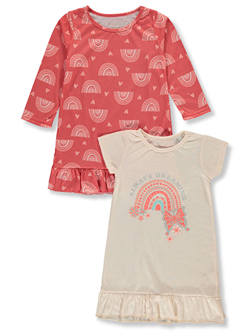 Sweet N Sassy Girls' 2-Pack Nightgowns - CookiesKids.com