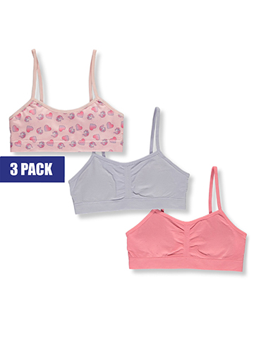 Rene Rofe Girls' 3-Pack Bralettes - CookiesKids.com