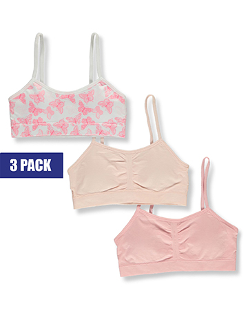 Rene Rofe Girls' 3-Pack Bralettes - CookiesKids.com