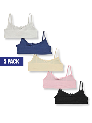 Rene Rofe Girls' 5-Pack Bralettes - CookiesKids.com