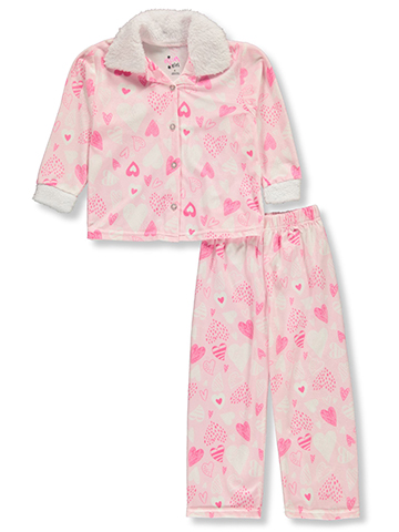 Delia's Girl Girls' 2-Piece Coat Style Pajamas Set - CookiesKids.com