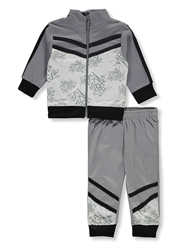 Quad Seven Baby Girls' 2-Piece Tricot Joggers Set Outfit - CookiesKids.com