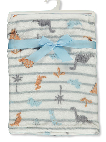 Duck Duck Goose Baby Boys' Dinosaur Fleece Baby Blanket - CookiesKids.com