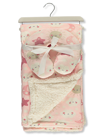 Duck Duck Goose Baby Girls' 2-Piece Baby Blanket Neck Pillow Set - CookiesKids.com