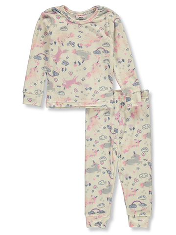 Mon Petit Baby Girls' 2-Piece Unicorn Pajamas Set - CookiesKids.com