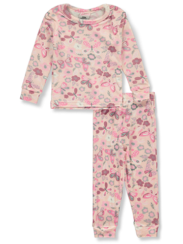 Mon Petit Baby Girls' 2-Piece Velour Butterfly Pajamas Set - CookiesKids.com