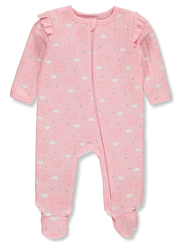 Duck Duck Goose Baby Girls' Cloud Footed Coveralls - CookiesKids.com