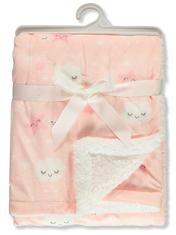 Millie & Myles Baby Girls' Double Sided Plush Blanket - CookiesKids.com