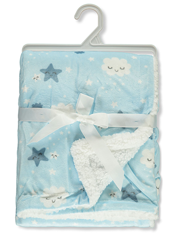 Millie & Myles Baby Boys' Double Sided Plush Blanket - CookiesKids.com