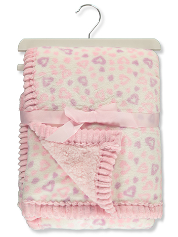 Millie & Myles Baby Girls' Double Sided Plush Blanket - CookiesKids.com