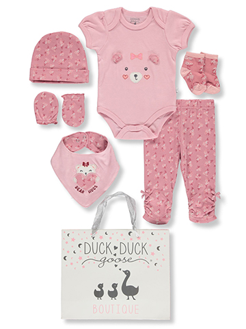 Duck Duck Goose Baby Girls' 8-Piece Layette Gift Set - CookiesKids.com
