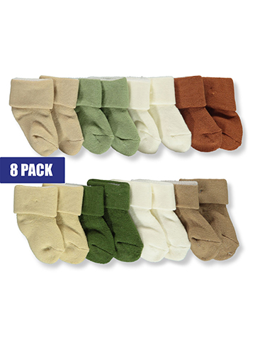 Little & Loved Boys' 8-Pack French Terry Socks - CookiesKids.com