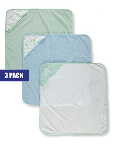 Duck Duck Goose Baby Boys' 3-Pack Hooded Towels - CookiesKids.com