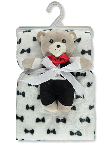 Duck Duck Goose Baby Boys' 2-Piece Tux Plush Blanket Toy Set - CookiesKids.com