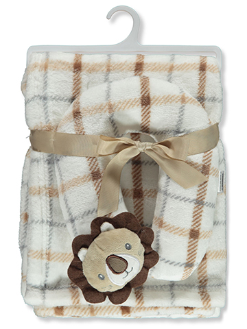 Duck Duck Goose Baby Boys' 2-Piece Neck Support Plush Blanket Toy Set - CookiesKids.com