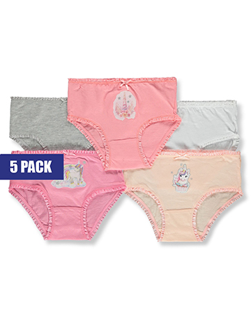 Real Love Girls' 5-Pack Unicorn Underwear - CookiesKids.com