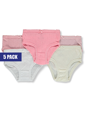 Real Love Girls' 5-Pack Pointelle Underwear - CookiesKids.com