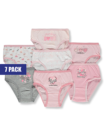 Real Love Girls' 7-Pack Days Underwear - CookiesKids.com