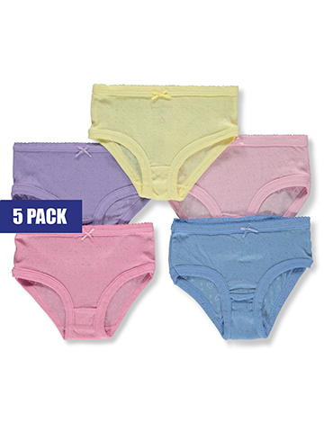 Real Love Girls' 5-Pack Pointelle Underwear - CookiesKids.com