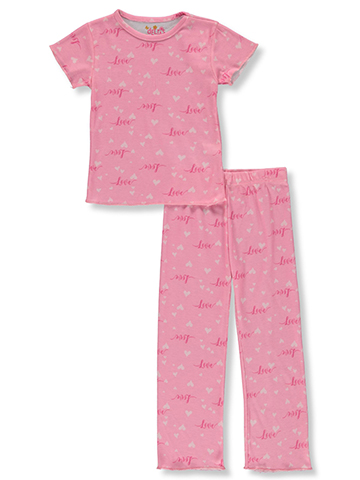 Delia's Girl Girls' 2-Piece Hearts Pajamas Set - CookiesKids.com