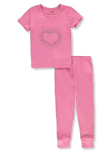 Delia's Girl Girls' 2-Piece Heart Pajamas Set - CookiesKids.com