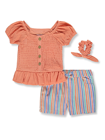 Delia's Girl Baby Girls' 3-Piece Shorts Set Outfit - CookiesKids.com