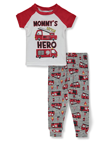 Mon Petit Baby Boys' Fire Hero Pajamas Set - CookiesKids.com