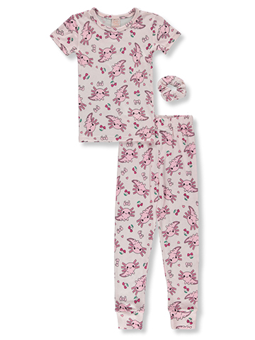 Sweet N Sassy Girls' 3-Piece Pajamas Set - CookiesKids.com