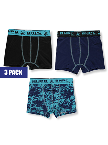 Beverly Hills Polo Club Boys' 3-Pack Boxer Briefs Underwear - CookiesKids.com