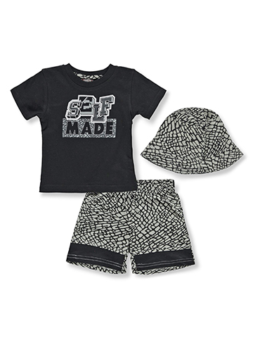 Urban Extreme Baby Boys' 3-Piece Bucket Hat Shorts Set Outfit - CookiesKids.com