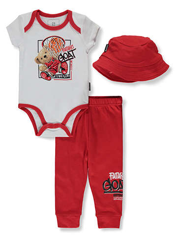 Southpole Baby Boys' 3-Piece Bear Joggers Set Outfit - CookiesKids.com