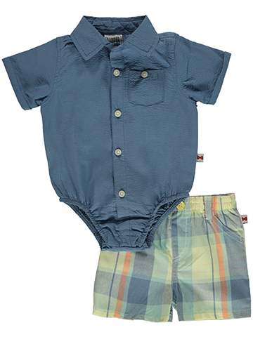 Dapper Dude Baby Boys' 2-Piece Shorts Set Outfit - CookiesKids.com