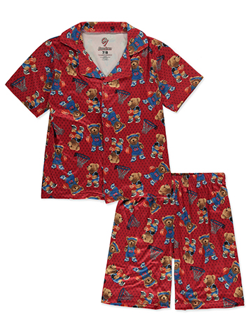Quad Seven Boys' 2-Piece Bear Coat-Style Pajamas - CookiesKids.com