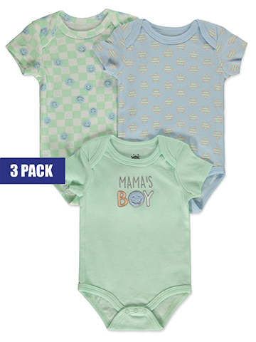 Millie & Myles Baby Boys' 3-Pack Bodysuits - CookiesKids.com