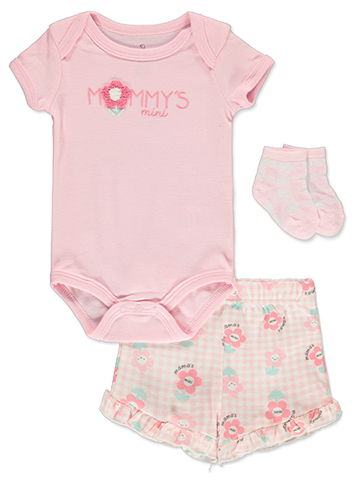 Duck Duck Goose Baby Girls' 3-Piece Socks Set Outfit - CookiesKids.com