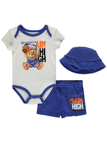 Southpole Baby Boys' 3-Piece Bucket Hat Set Outfit - CookiesKids.com