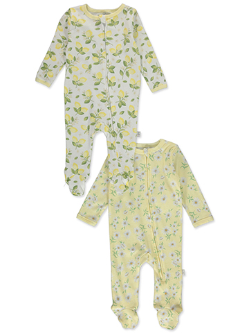 Duck Duck Goose Baby Girls' 2-Pack Footed Coveralls - CookiesKids.com