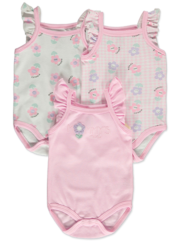 Millie & Myles Baby Girls' 3-Pack Sleeveless Bodysuits - CookiesKids.com