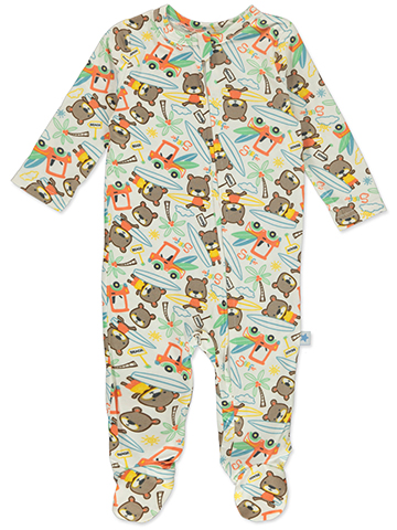 Millie & Myles Baby Boys' Bear Footed Coveralls - CookiesKids.com