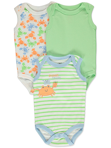 Millie & Myles Baby Boys' 3-Pack Crab Bodysuits - CookiesKids.com